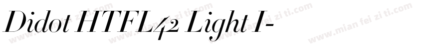 Didot HTFL42 Light I字体转换